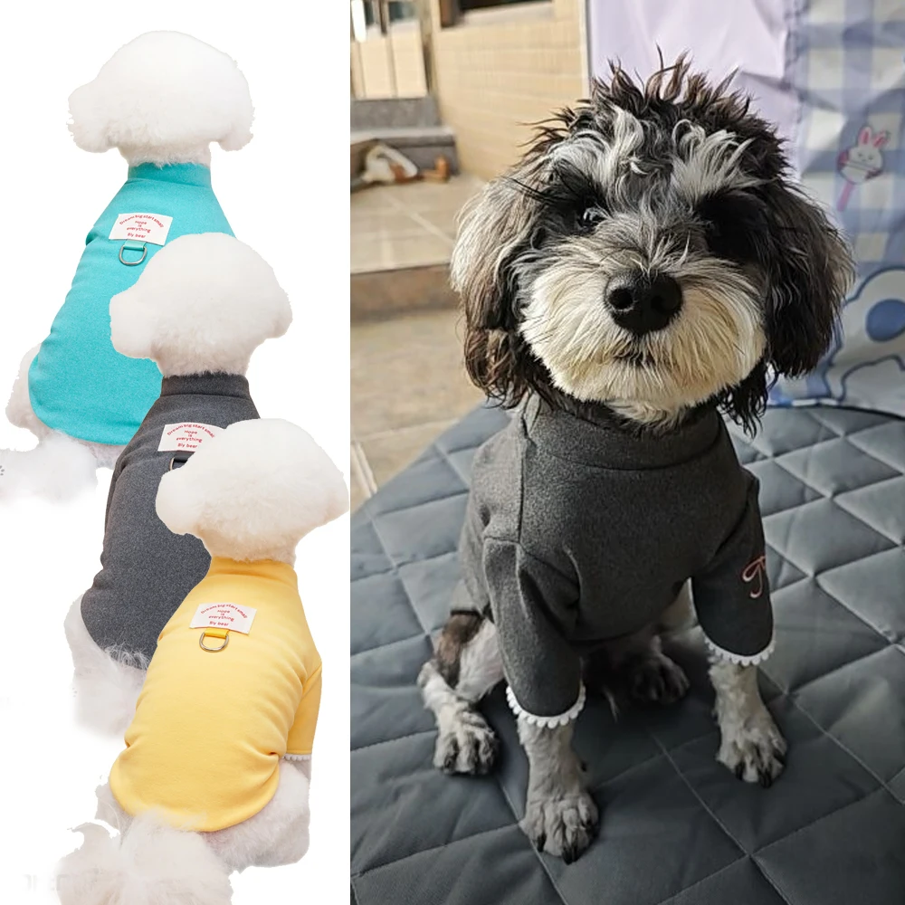 

Cute Soft Fabric Pet Clothes for Cats & Dogs - Breathable Bowknot Decoration T-Shirt, Vest,Adorable Puppy Kitten Outfit Onesie