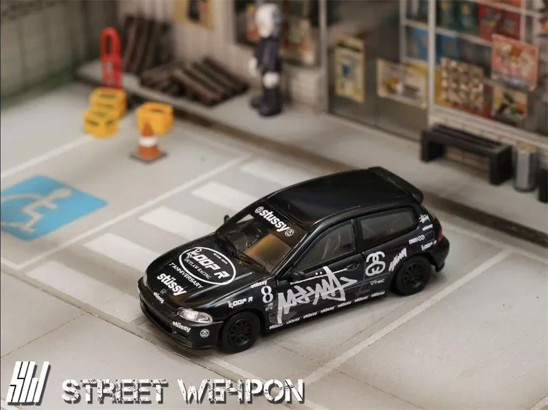 SW 1:64 EG6 AlphaTauri Livery Black Diecast Model Car