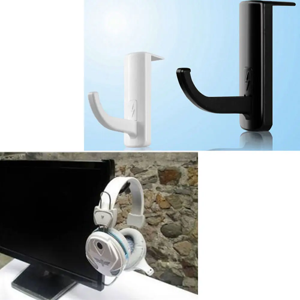 Gaming Earphone Stand Hanger Computer Monitor Rack Base Headphone Headset Stick-on Holder Accessories For All Earset