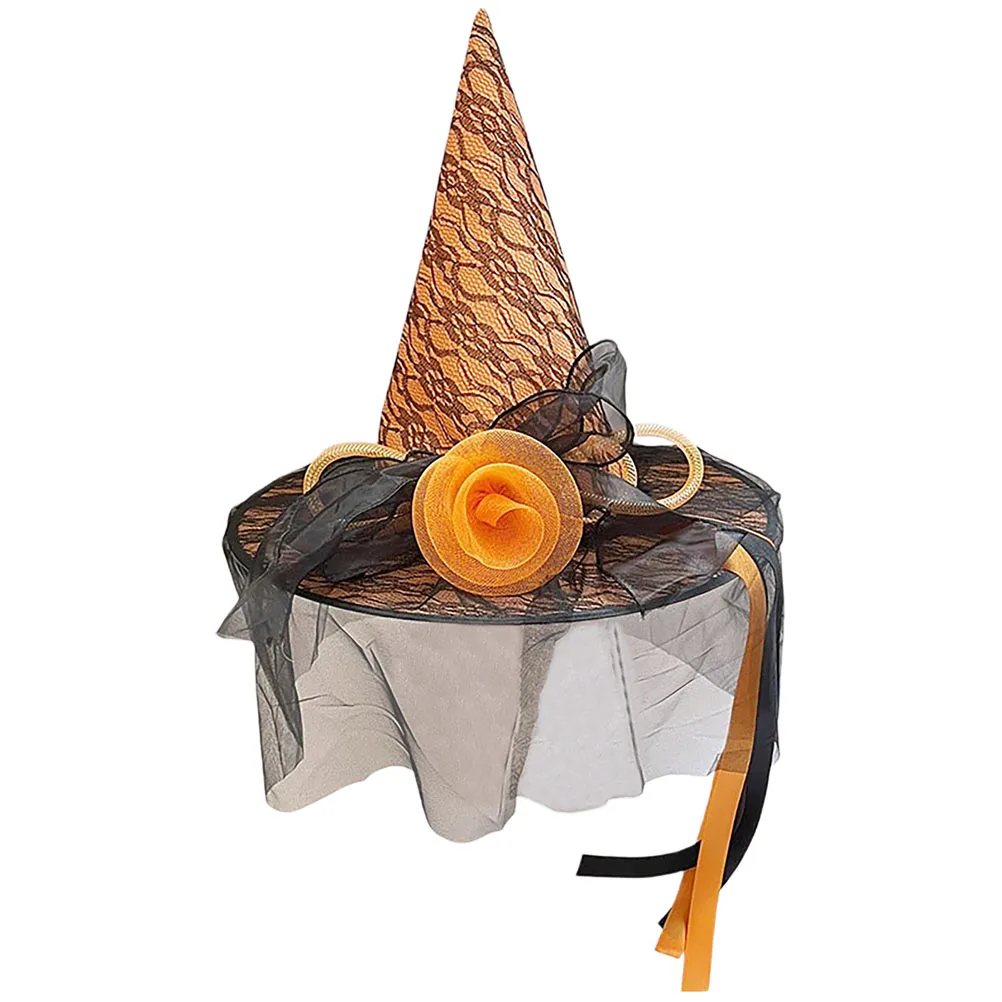 

Halloween Witch Hat For Women Party Costume Accessory Cosplay Wizard Costume For Cosplay Wizard Role Play Festive Decorations