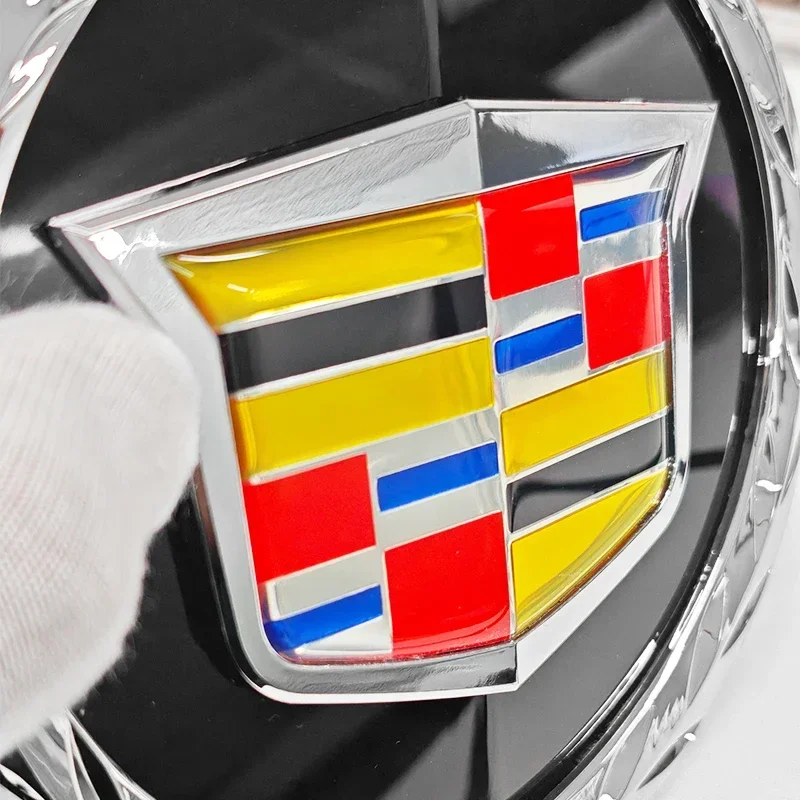 Emblema Frontal de 14,2cm para Grade Dianteira, Adesivo de Emblema para Cadillac Escalade 2007-2014, Acessórios de Logotipo