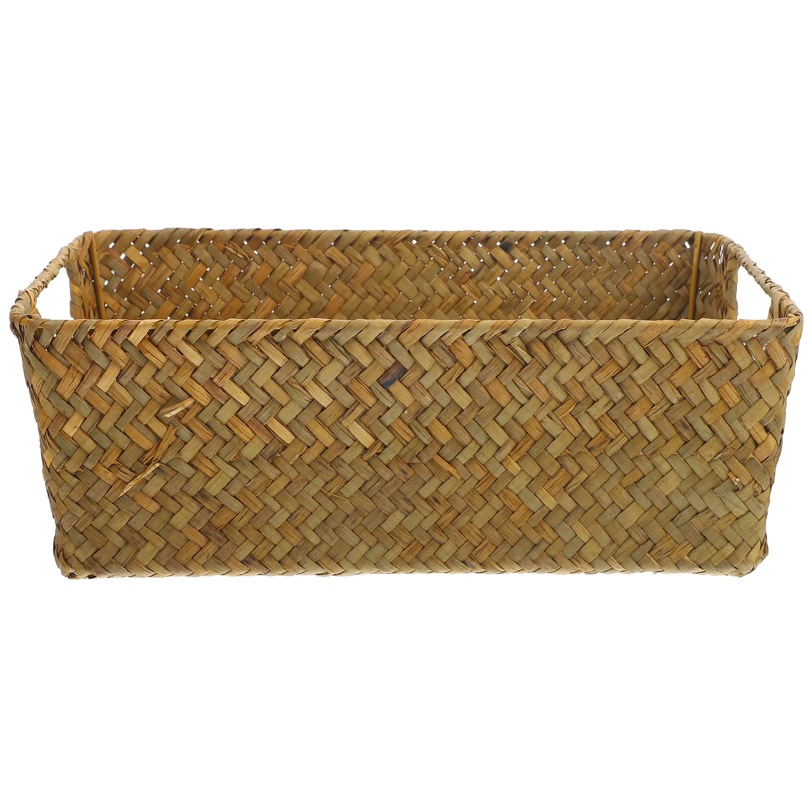 

Straw Woven Storage Basket Natural Vintage Design Desktop Organizer For Home Hotel Decor Fruit Snack Vegetable Holder