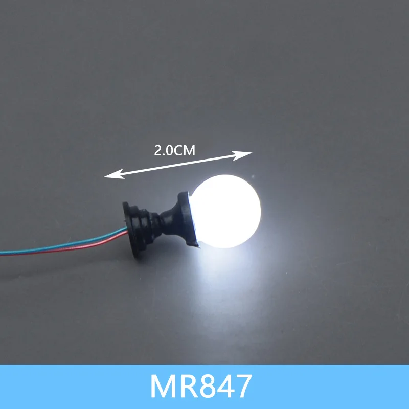 10 szt. 3V miniaturowa lampa LED świecąca trawa plastikowa zestaw modeli do składania waga 1/100 światło krajobrazu dziedziniec do oświetlenia sceny