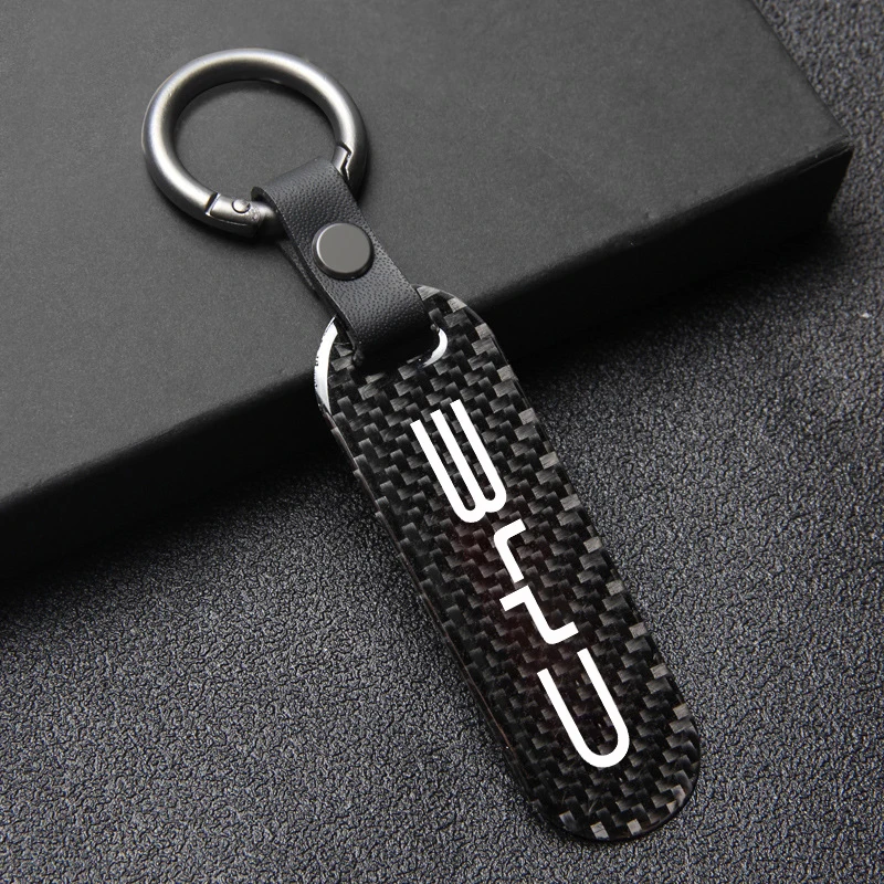 For BYD Atto 3 Yuan Plus Song Plus Han Tang Qing Dolphin Accessories Car Key Chain Key Ring Carbon Fiber Metal Keychain Keyrings