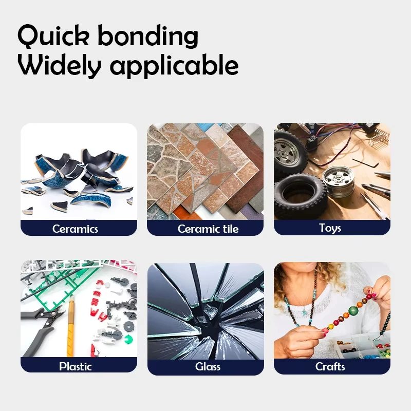 Deli 502 Super Glue Quick-drying Cyanoacrylate Instant Leather Rubber Wood Metal Strong Bond Liquid Adhesive Tool