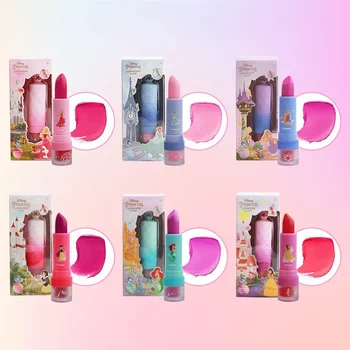 Originale Disney cartoon real girls frozen Lipstick Cosmetics Girls Safe Baby princess Lip Gloss girls toys regalo di compleanno