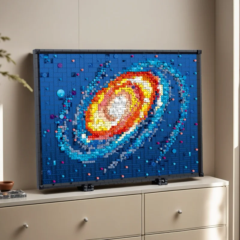 

Available Pixel Art Paintings Bricks 2438 Sets The Milky Way Galaxy Building Blocks Mosaic Picture Decoration Toys Adult Gift