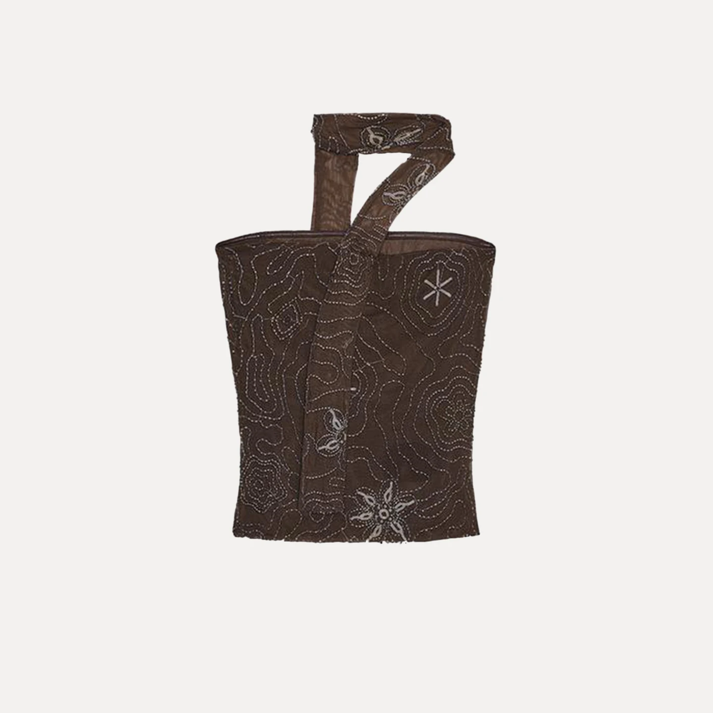 

Z Women's Faionable Thin Beaded Scarf Versatile Personali 2025 New Arrival Polyester Fiber Outerwear Casual Wear