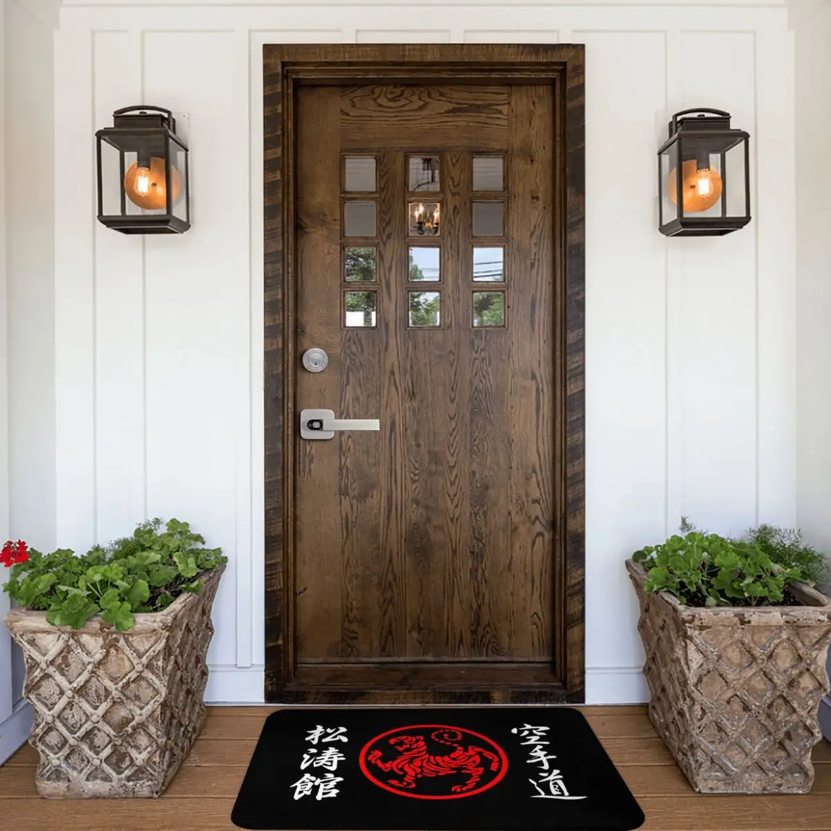 Shotokan Symbol And Kanji On 40x60cm Carpet Polyester Floor Mats Cute Style Practical Everyday