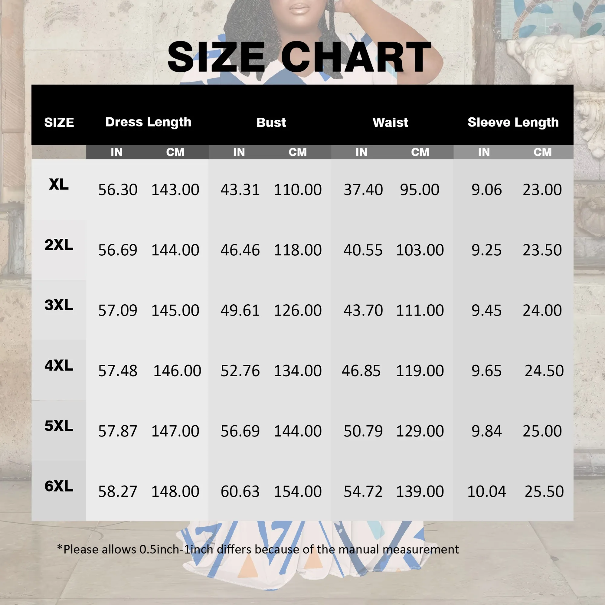 ﻿   Vestido feminino plus size verão 3D fashion estampado vestido maxi de manga curta com decote em V (com bolsos)