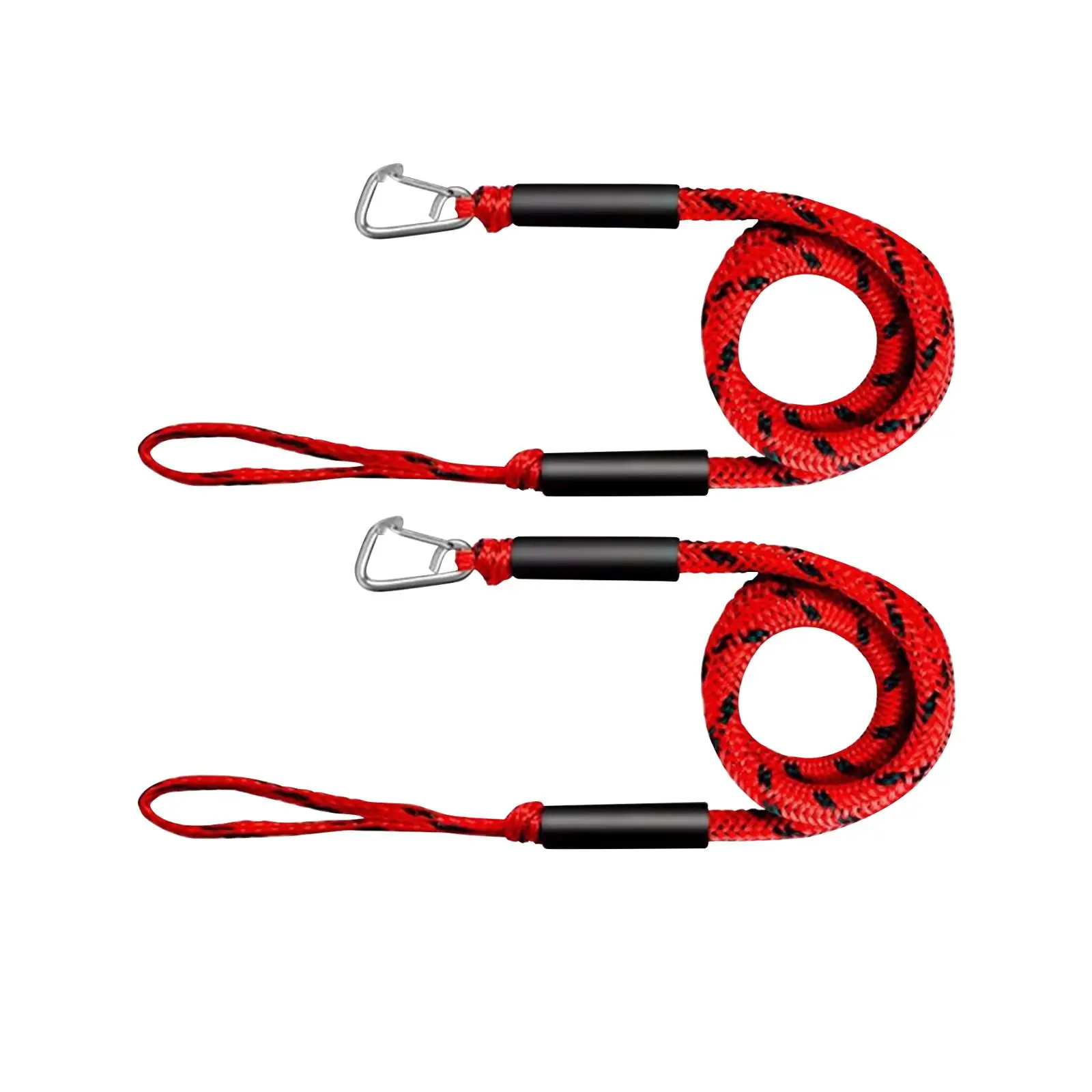 Durable Bungee Dock Line with Loop Elastic Boat Mooring Rope Shock Cord Tie Down for Docking Boat Hook and Rail Netting