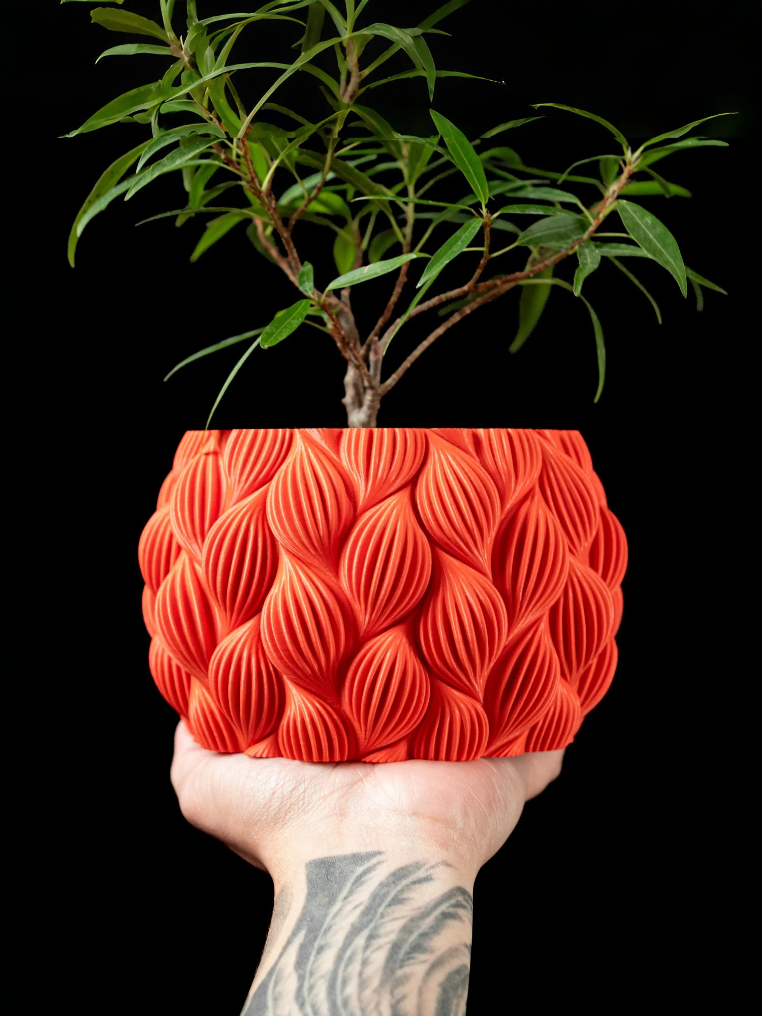 

Modern Minimalist 3D Printed Plant Pot – Biodegradable Flower Planter for Home Decor, Eco-Friendly Sustainable Gift (Tri-Weave)