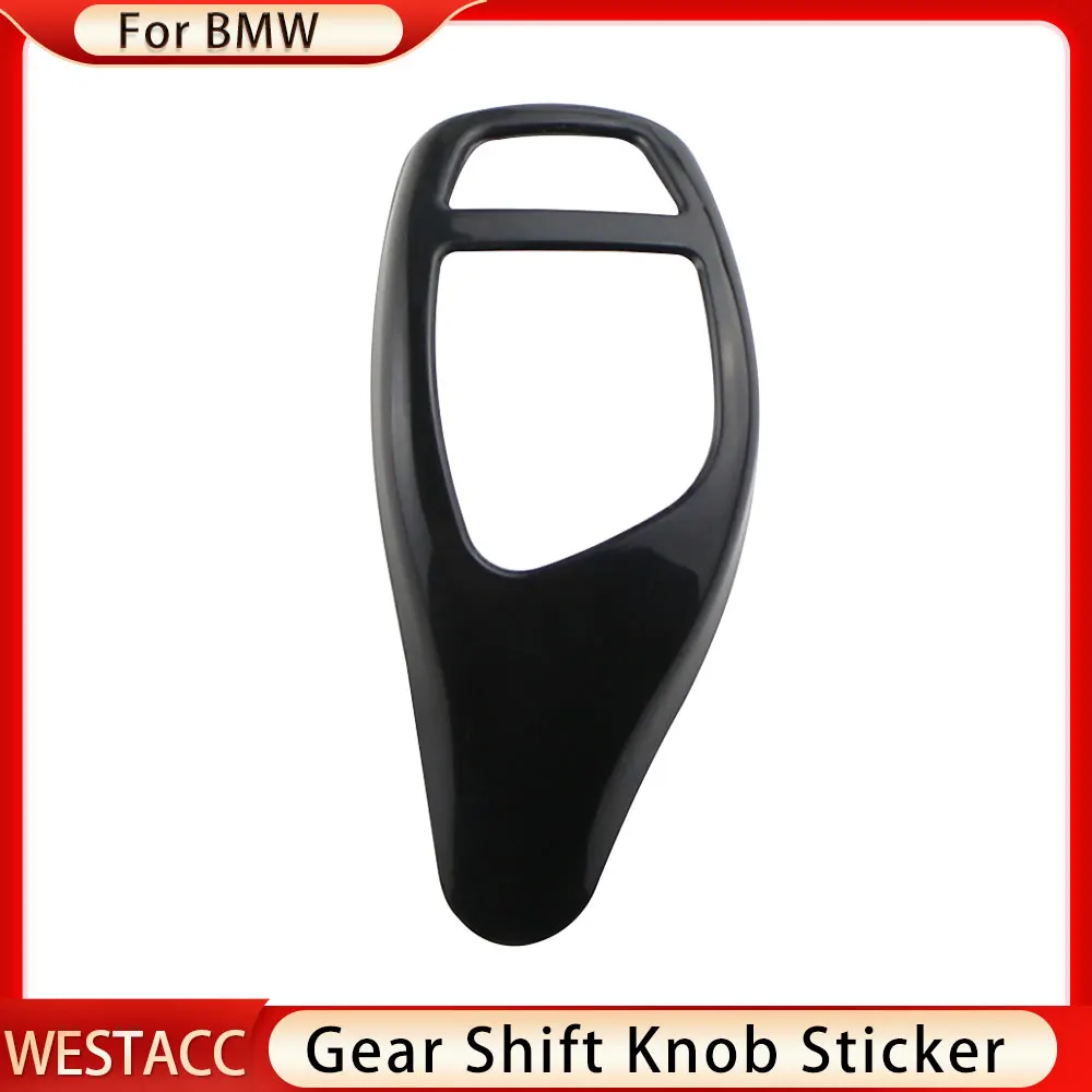 ألياف الكربون والعتاد التحول المقبض غطاء ملصق لسيارات BMW F30 F10 F15 F07 F20 F21 F34 F35 F31 1/3/4/5 سلسلة X3 X4 X5 X6 اكسسوارات #6