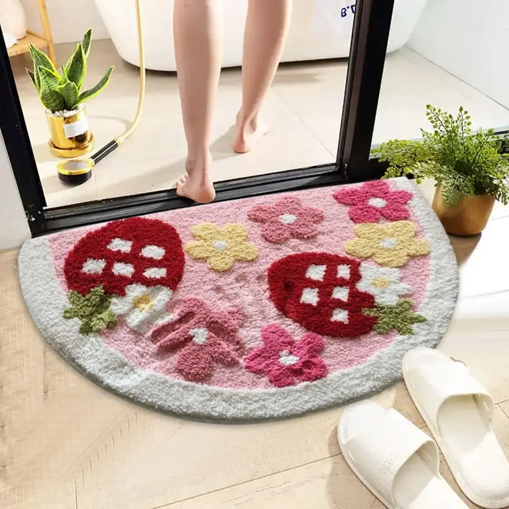 New 40x60cm Carpet Cartoon Dirt-resistant Bathroom Non-slip Mat Thick Absorbent Door Mat