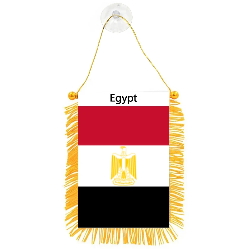 Fast Delivery Double Side Printing Bunting Pennant National Egypt Hanging Flags