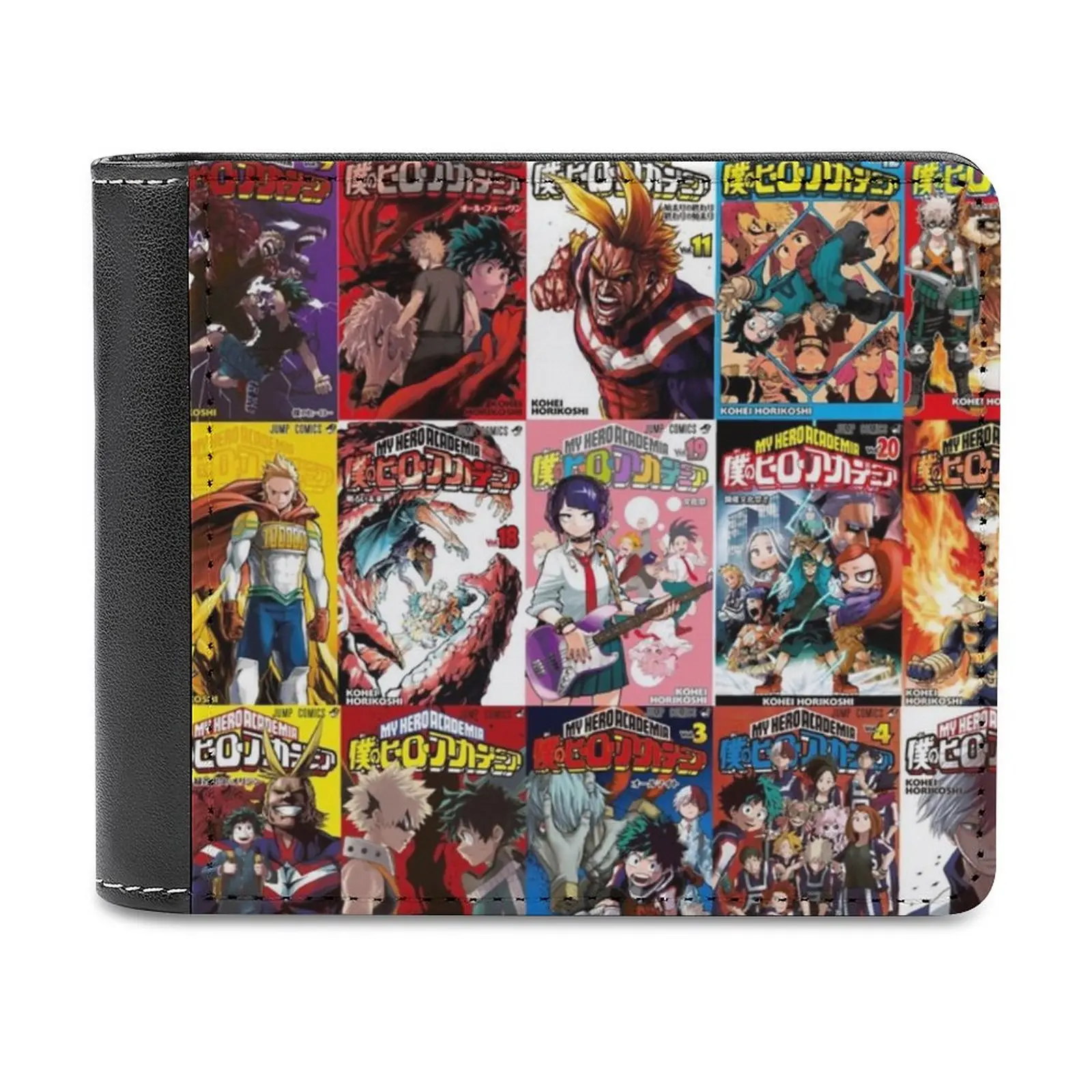 Cover Collage Men's Wallet Leisure Travel Lightweight Portable Wallets Short Style Male Purse Boku No Hero Academia Bnha Mha