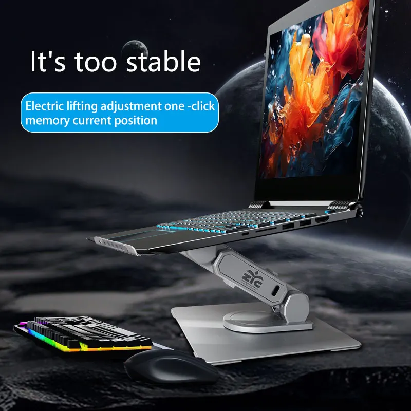 

Portable Electric Foldable Laptop Stand With Cooling Function For Office And Home Use-New Product