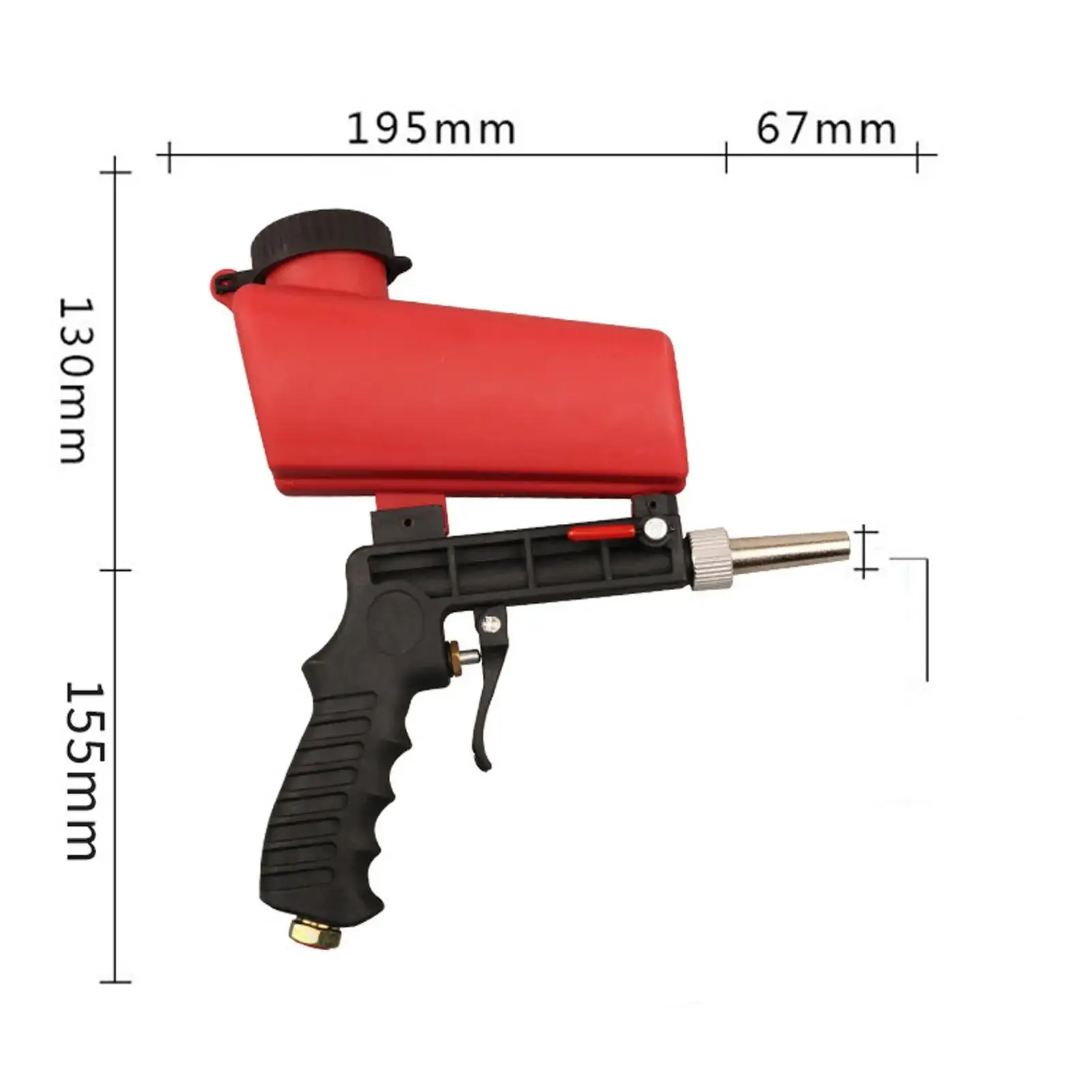 

Handheld Pneumatic Sandblasting Machine with Small Nozzle for Anti-rust Glass Tombstone Sprayer