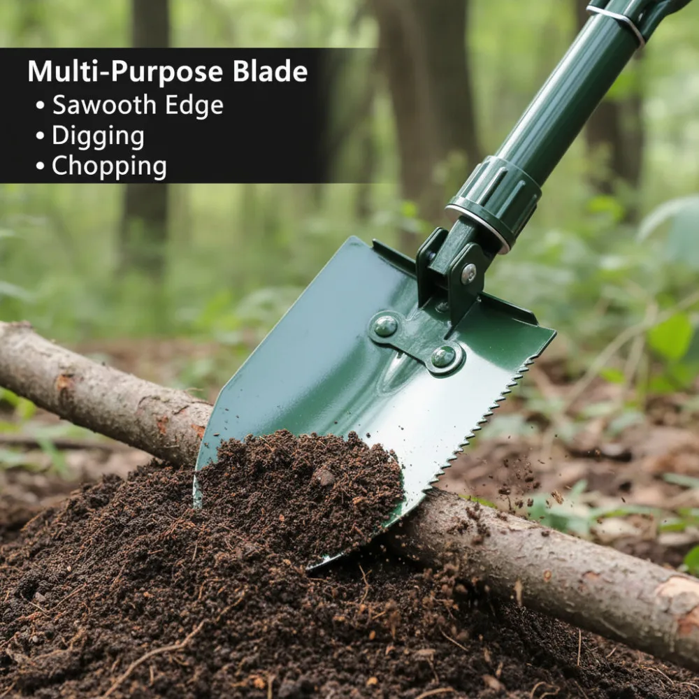 Folding Engineer Blade, Multifunctional Thick Camping Blade For Outdoors, Easy To Carry