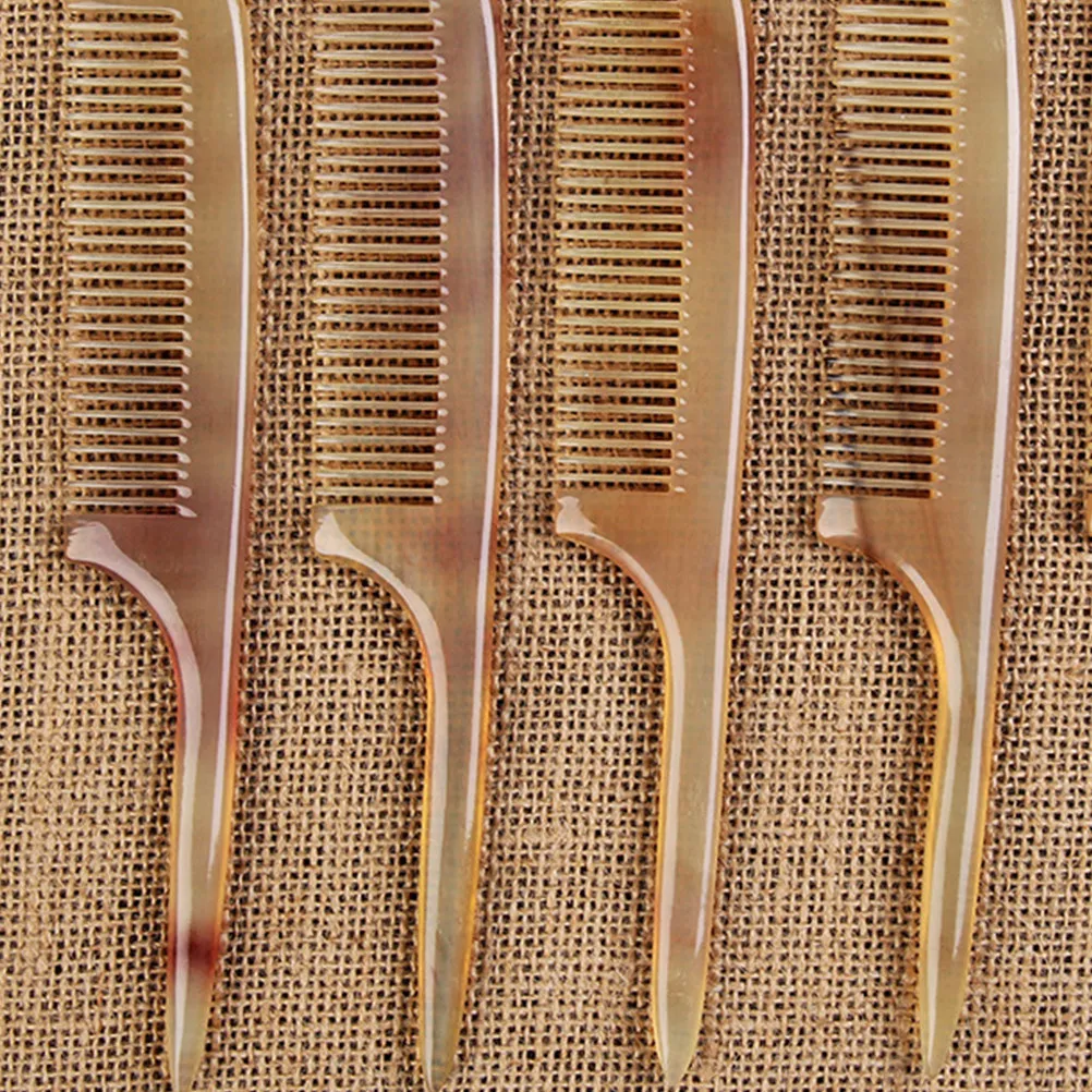 

Расческа для волос из натуральных материалов с гладкими зубцами, антистатическая, для массажа кожи головы, утолщенная, портативная, для ухода за волосами