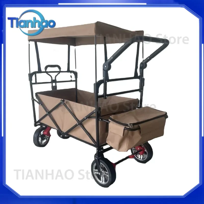 High Quality Foldable Utility Trolley Wagon Stroller for Kids with Canopy for 2025