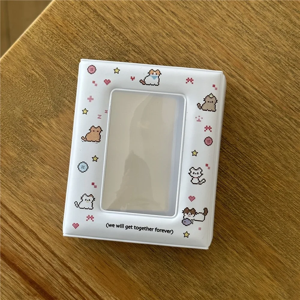 New Cute Cat Card Album 3 Inch PVC Idol Card Collect Book Mini with 20 Internal Pages Collectible Card Album Unisex
