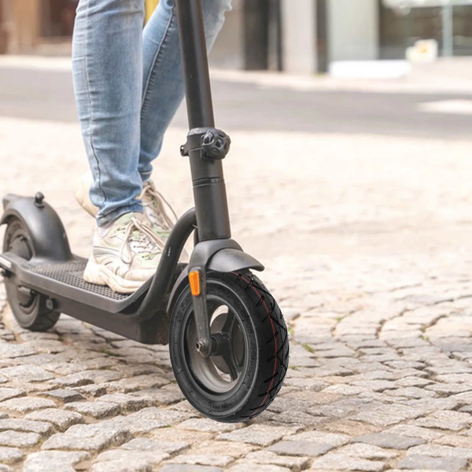 

2 шт. комбинация шин для скутера, прочные сменные колеса для электрического скутера, удобные твердые шины без обслуживания