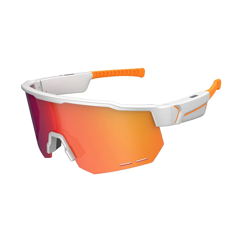 Smart Cycling Audio Sunglasses with Dual Mic Noise Reduction for Music, Calls & One-Touch Voice Control UV400 Protection