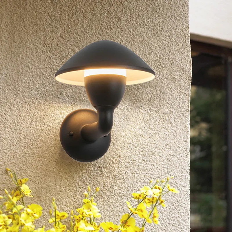 Outdoor Waterproof Community Landscape Villa Courtyard Public Flower Garden Umbrella Grass Mushroom Wall Lamp