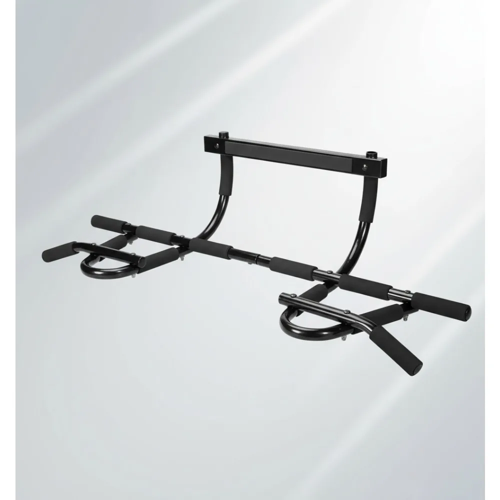 شريط سحب لإطار الباب ذو 8 مقابض - معدات صالة الألعاب الرياضية المنزلية المصنوعة من الفولاذ بسعة 300 رطل لتدريبات الجسم بالكامل #1