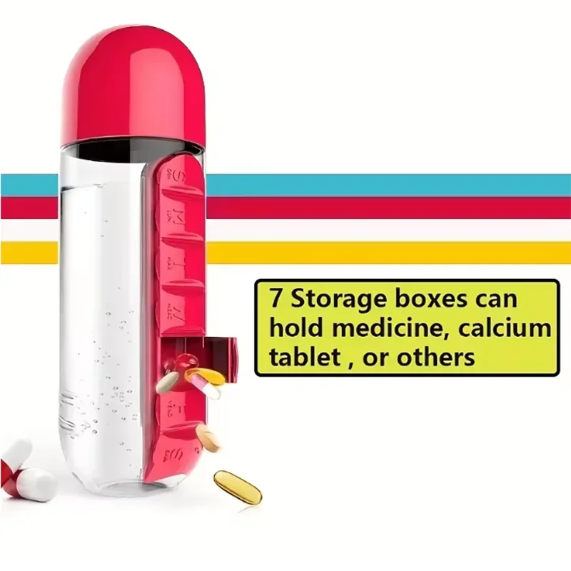 Water Bottle with Built-In Pill Box 4