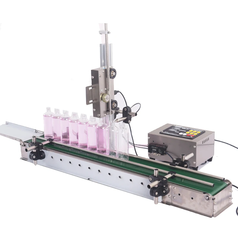 آلة تعبئة أوتوماتيكية مضادة للتنقيط وحشو رغوة مضاد مع فوهة تعبئة لأعلى ولأسفل مع حزام ناقل #1
