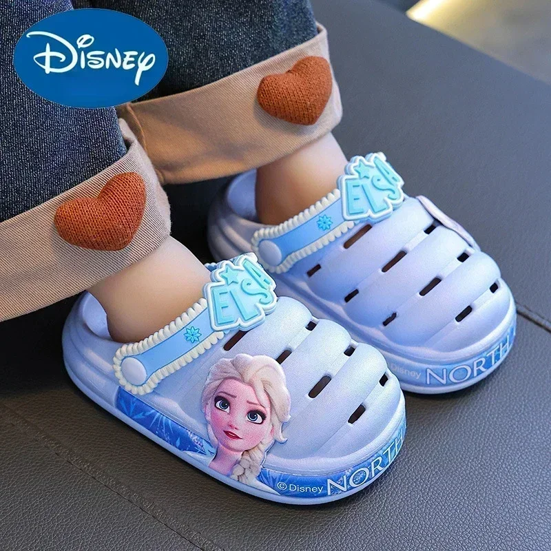 Disney Princess Frozen Elsa pantofola estiva per bambini sandali per bambini scarpe da giardino per ragazze pantofole antiscivolo impermeabili