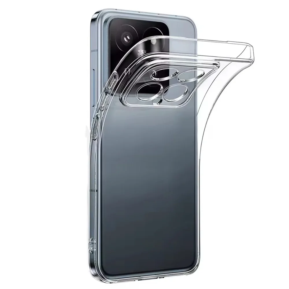 حافظة ناعمة من السيليكون رفيعة للغاية لهاتف Xiaomi 14 15 14T 13 13T 12 12X 12T Pro Lite غطاء شفاف فائق الوضوح مقاوم للصدمات