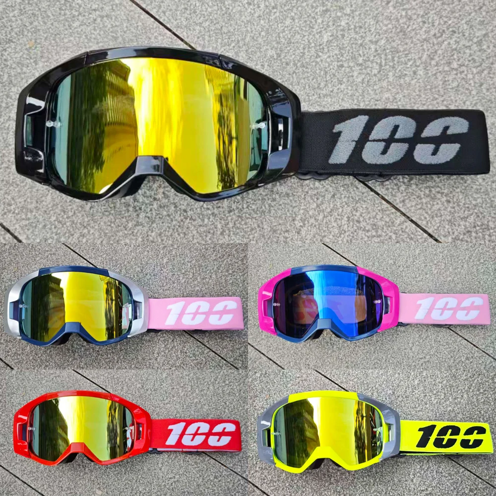 

100, внедорожные очки высокого разрешения, ветрозащитные, пескозащитные, модные, дышащие, мотоциклетные, велосипедные, мужские и женские очки BMX