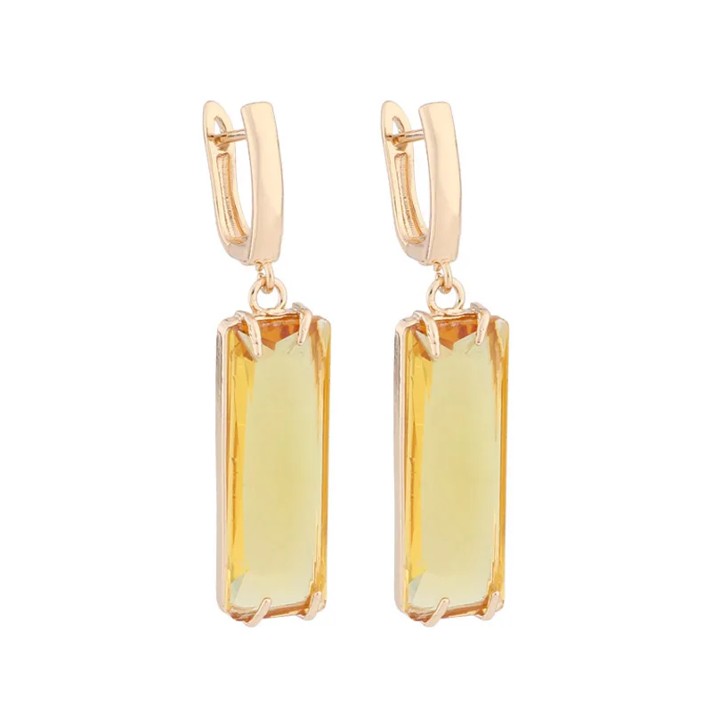 New Trend 2024 Luxury Jewelry Drop Earrings For Women Gold Color Unusual Long Earrings Daily Fashion Jewelry