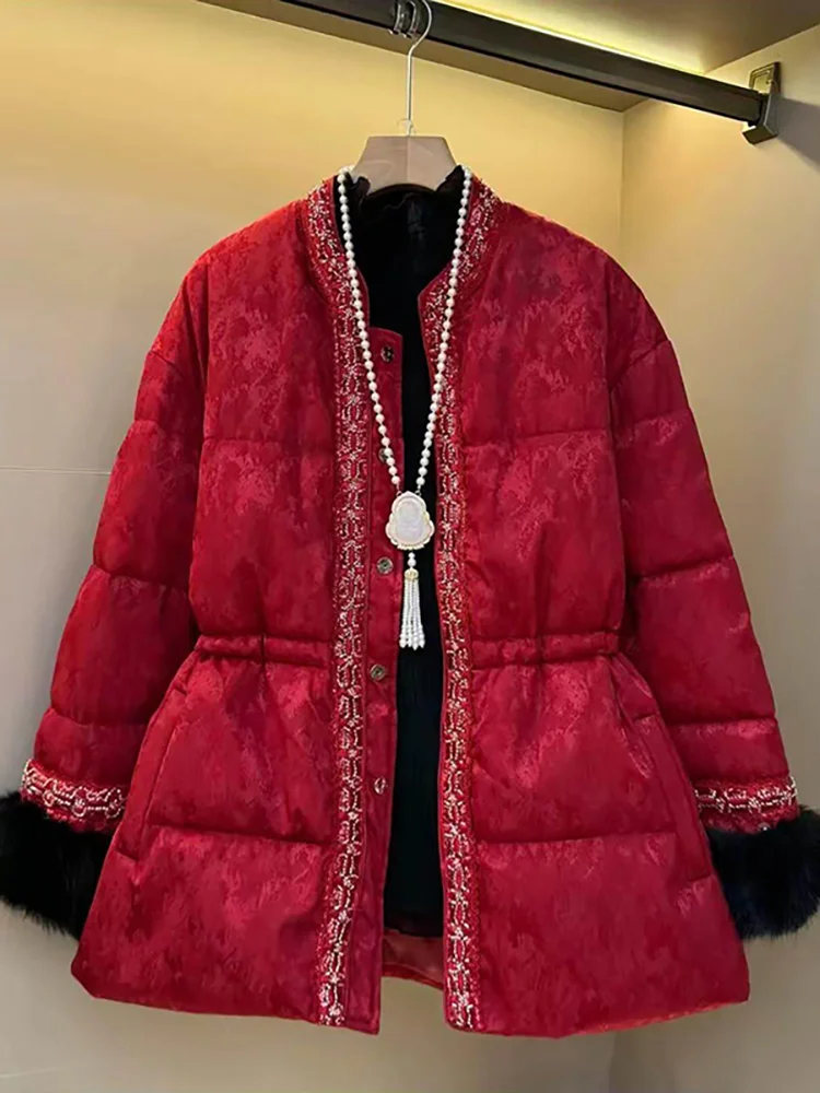 

Fashionable Thickened Warm Commuter Cotton Jacket Mid-Length plus Size Women's Wear Stylish Slimming Versatile Winter Coat