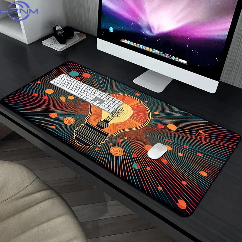 4mm Thickened 2200g/sqft Extra-Large Office Desk Mat, Comfortable Mouse Pad for Control and Precision, Washable Rubber Surface w