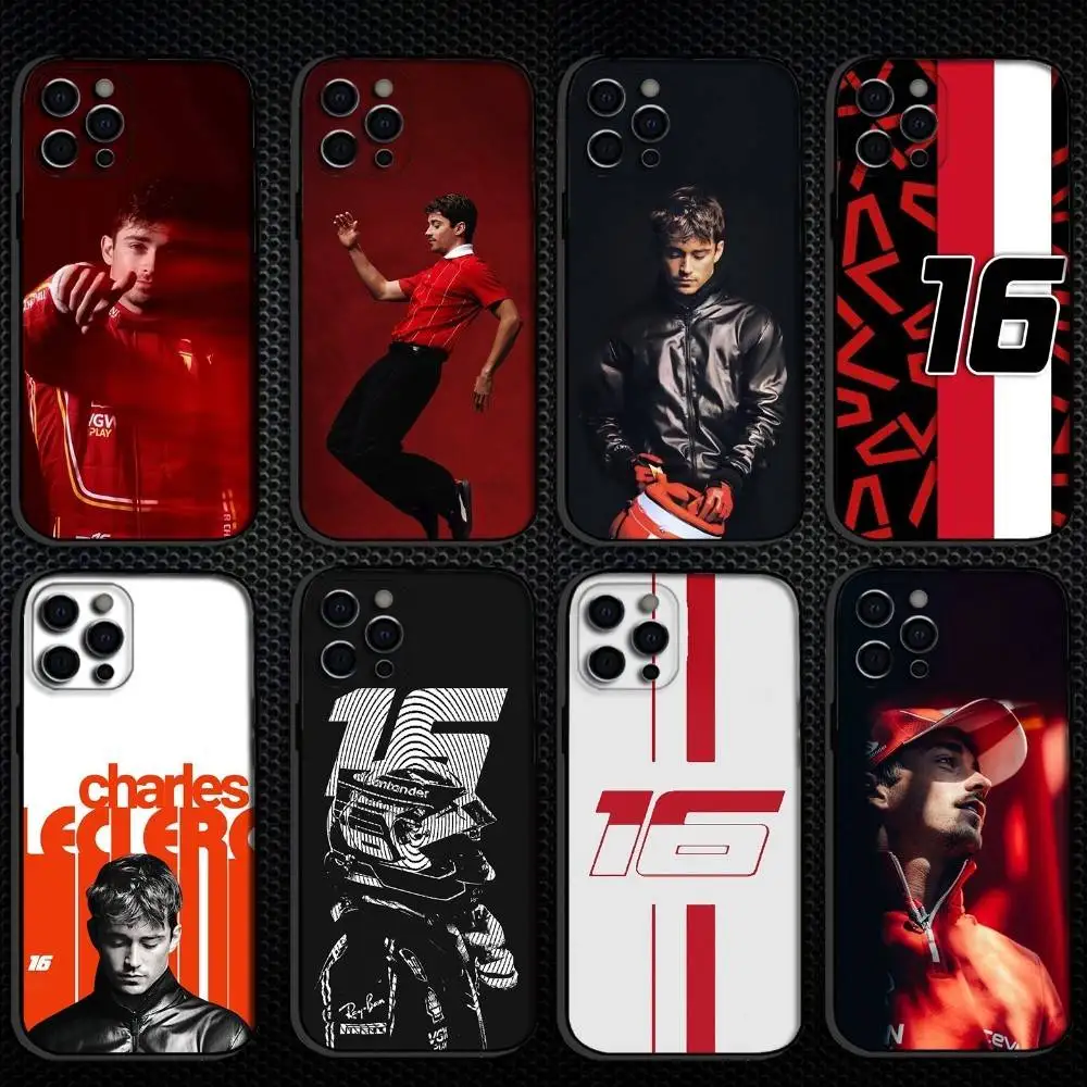 

Racing C-Charles L-Leclercs 16 Phone Case For iPhone 16,15,14,13,12,11 Plus,Pro Max, Others Soft Black Cover