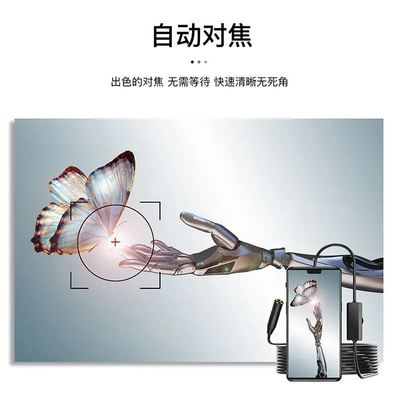 5mp 1944p 11mm focal automático 3in1 usb para android otg endoscópio cmos borescope inspeção otoscópio câmera microscópio digital