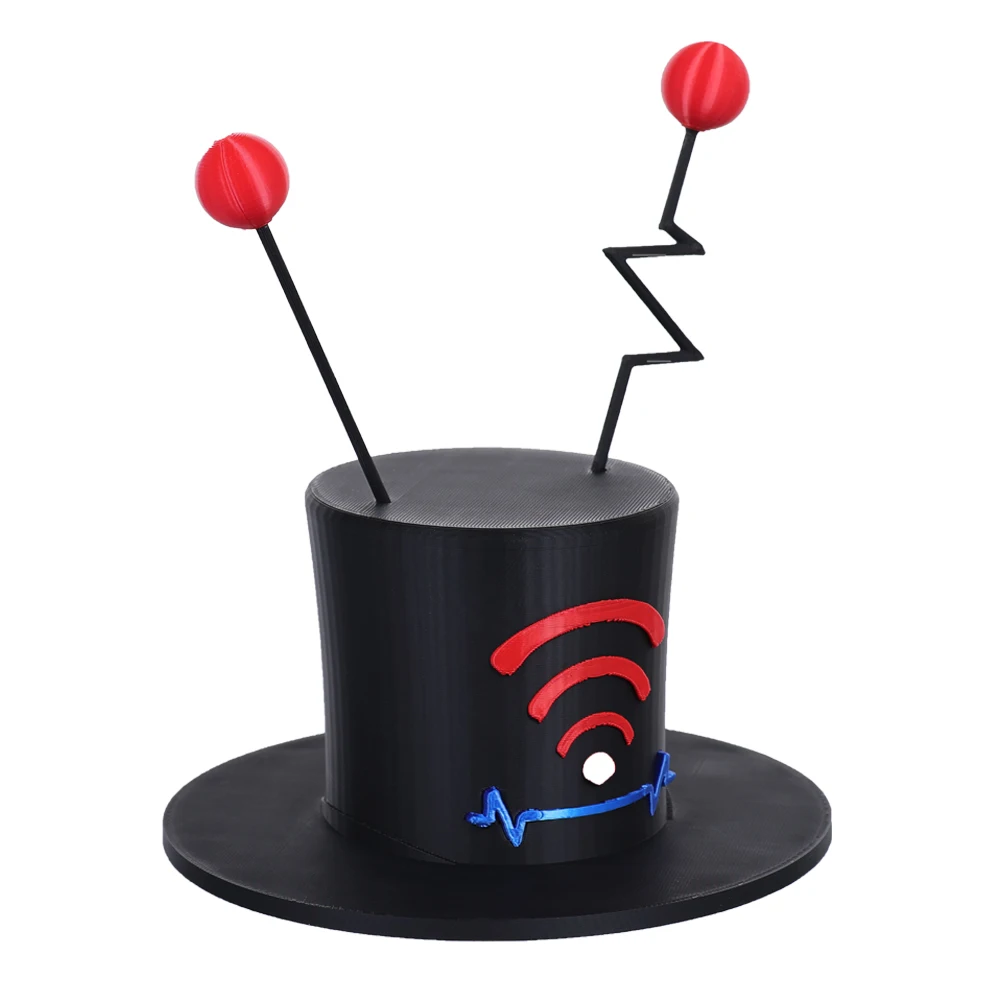 Vox Hut Cosplay Kappe Anime Cartoon Hotel Roleplay Kopfbedeckung Requisiten Männer Kopfbedeckung Outfits Halloween Karneval Kostüm Zubehör