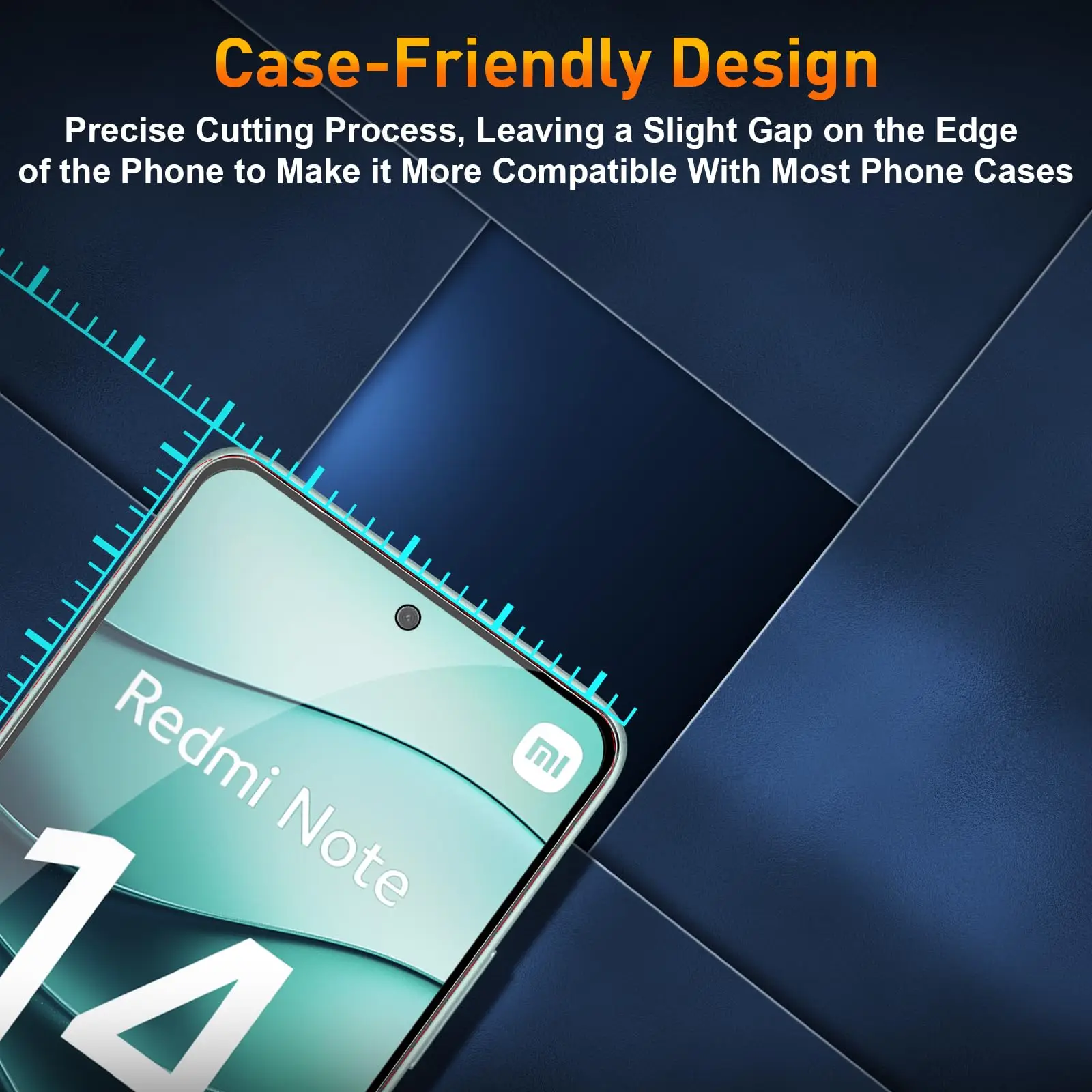 واقي شاشة مضاد للتجسس لهاتف Redmi Note 14 4G 5G، زجاج مقسى مسطح للخصوصية زقزقة للخدش 9H حافظة صديقة للميكا الألومنيوم العالي