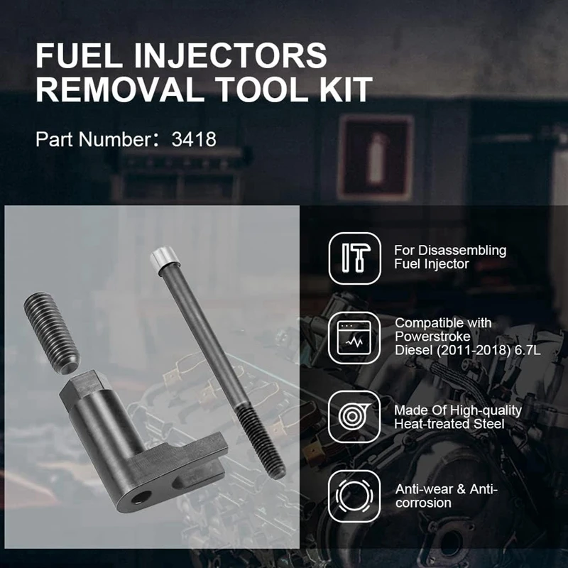 Super Sale 3418 Fuel Injectors Removal Tool Kit for Ford Powerstroke Diesel 6.7L (2011-2018) F-250 F-350 F-450 F-550