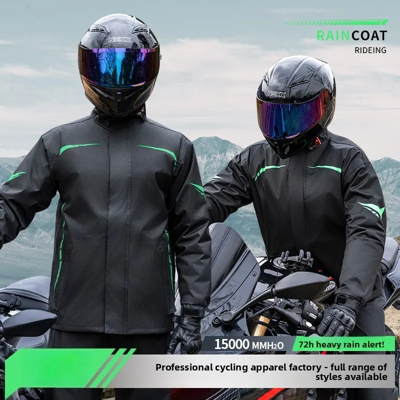 

Breathable Rainstorm-proof Split Raincoat Set, Fashion Rain Pants Suit, Unisex Motorcycle Locomotive Riding Rainproof Wear