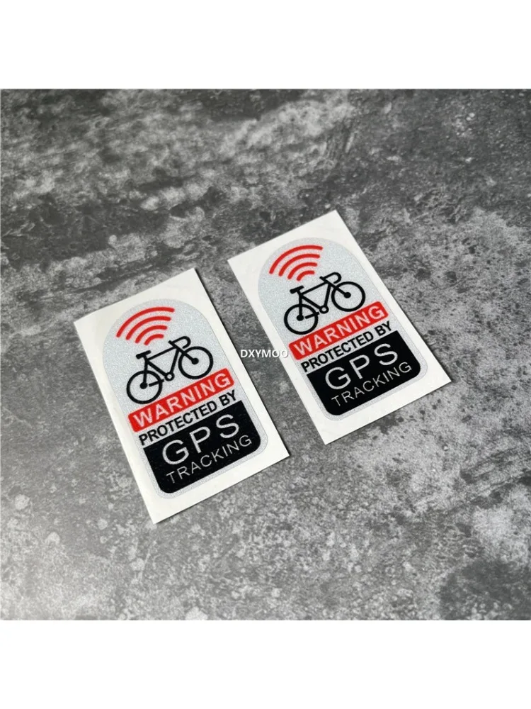 AliExpress NONE 2Pcs/set GPS Tracking Warning Vinyl Sticker Waterproof Decal for Motorcycle Bicycle Car Body 5.3x3cm