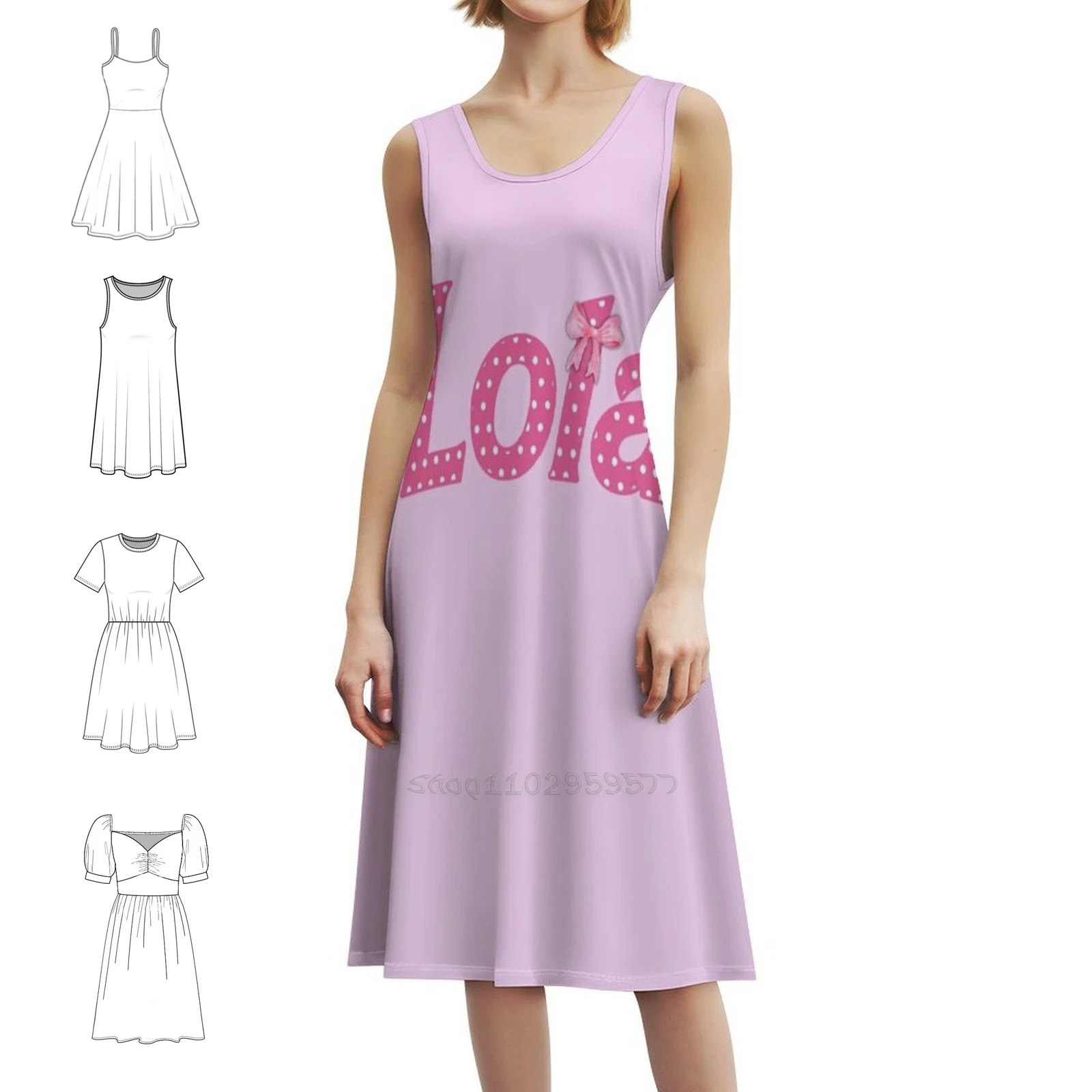 Lola Name By Callisc Boho Chic Dress Elegant Fashion Beach Wedding Party Gown Lola Pet Name Lola Dog Name Name Lola Party