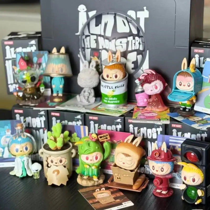 정품 팝마트 버블마트 괴물들은 보이지 않습니다. 내 시리즈의 피규어, 캔버스 블라인드 박스 장난감 선물 및 장식품