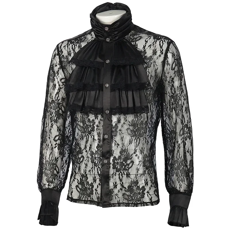 Kemeja Gotik Abad Pertengahan Victoria Renaisans Pria