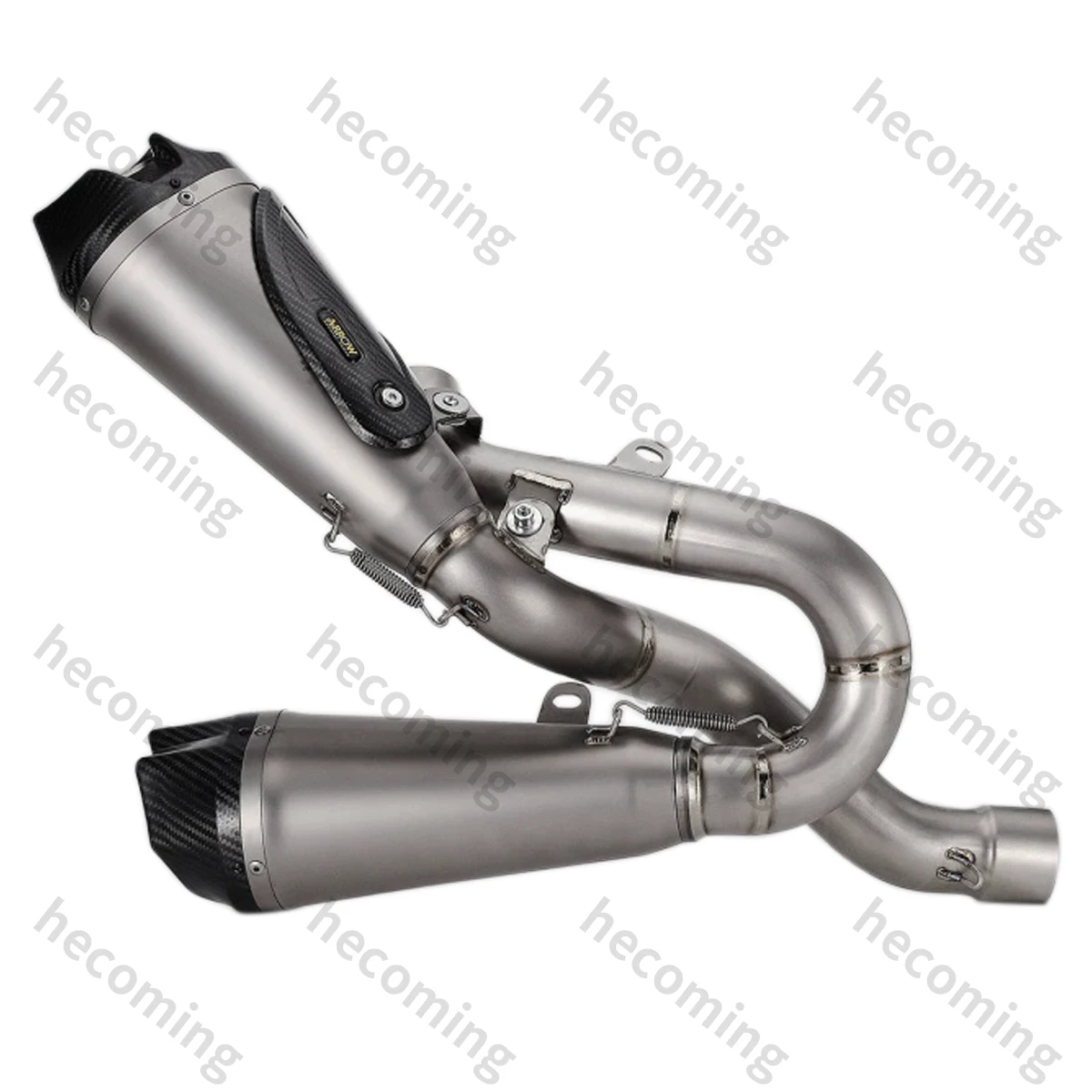 Titanium Alloy Full Exhaust System Pipe For Ducati Panigale Streetfighter V4 Motorcycle Exhaust Modified 2 Muffler Left & Right