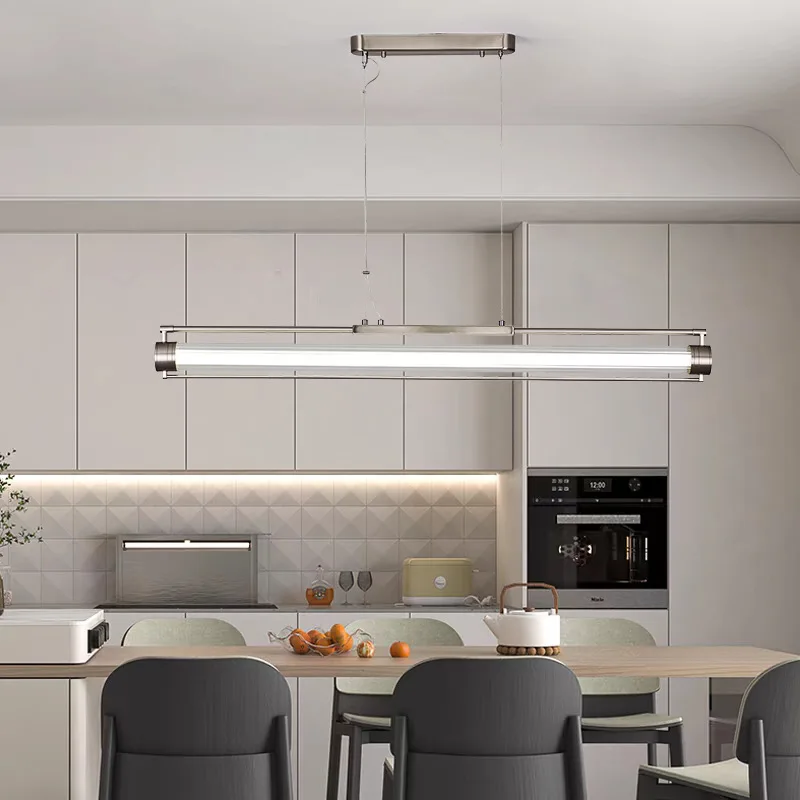 Italy Designer Pendant Light Living Room Sofa Hanging Lamps Restaurant Bar Counter Studio Straight Glass Indoor Adorn Wall Lamps